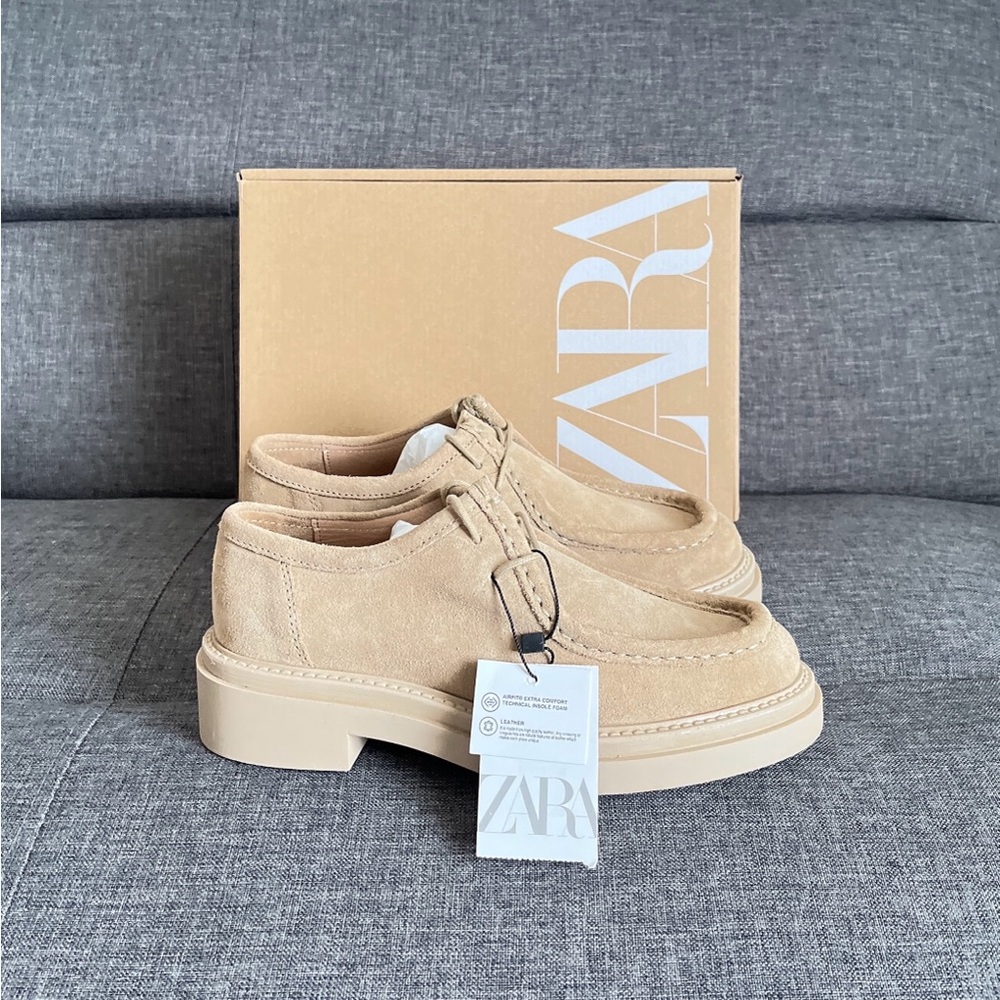 Zara Flat Suede Shoes
